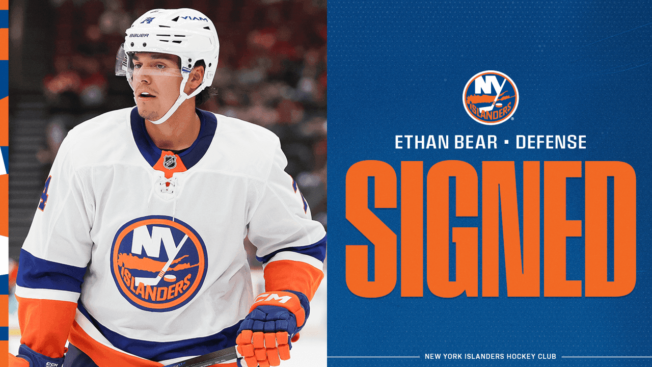 Islanders Sign Defenseman Ethan Bear | New York Islanders