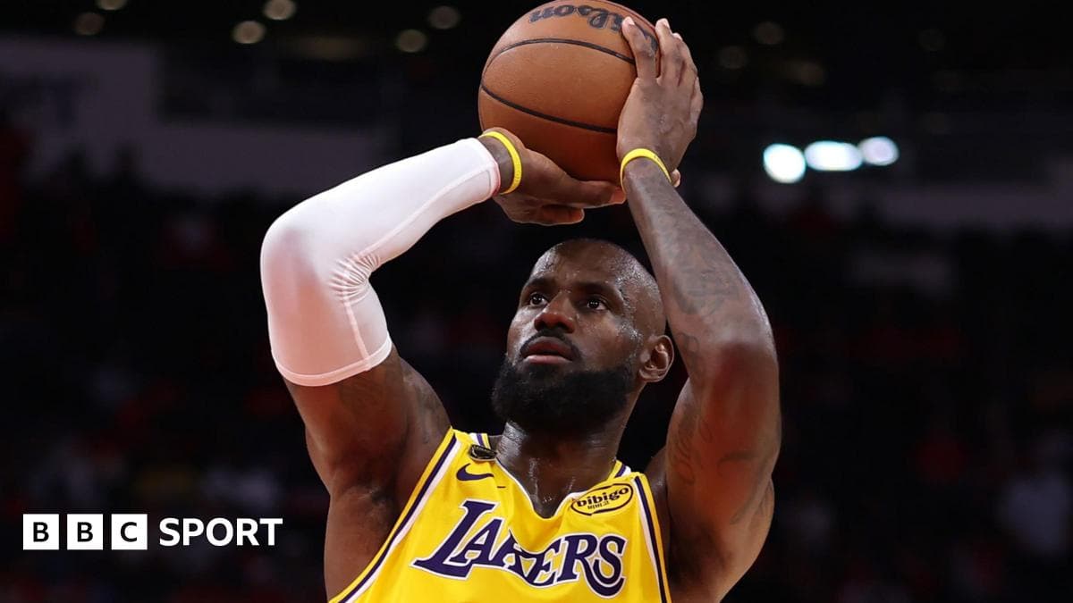 LeBron James stars as LA Lakers beat Houston Rockets to set up Oklahoma City Thunder showdown - BBC Sport