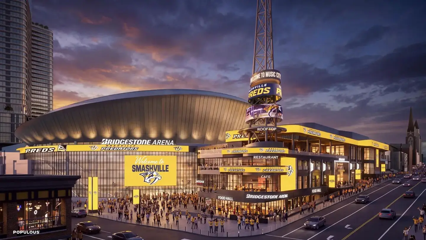 The Nashville Predators Release Renderings of Upgrades to Bridgestone Arena and Centennial Ice Rink.