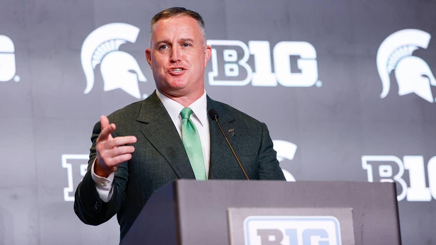 Michigan State Coach Pat Fitzgerald Takes Aim at Michigan During Big Ten Media Days