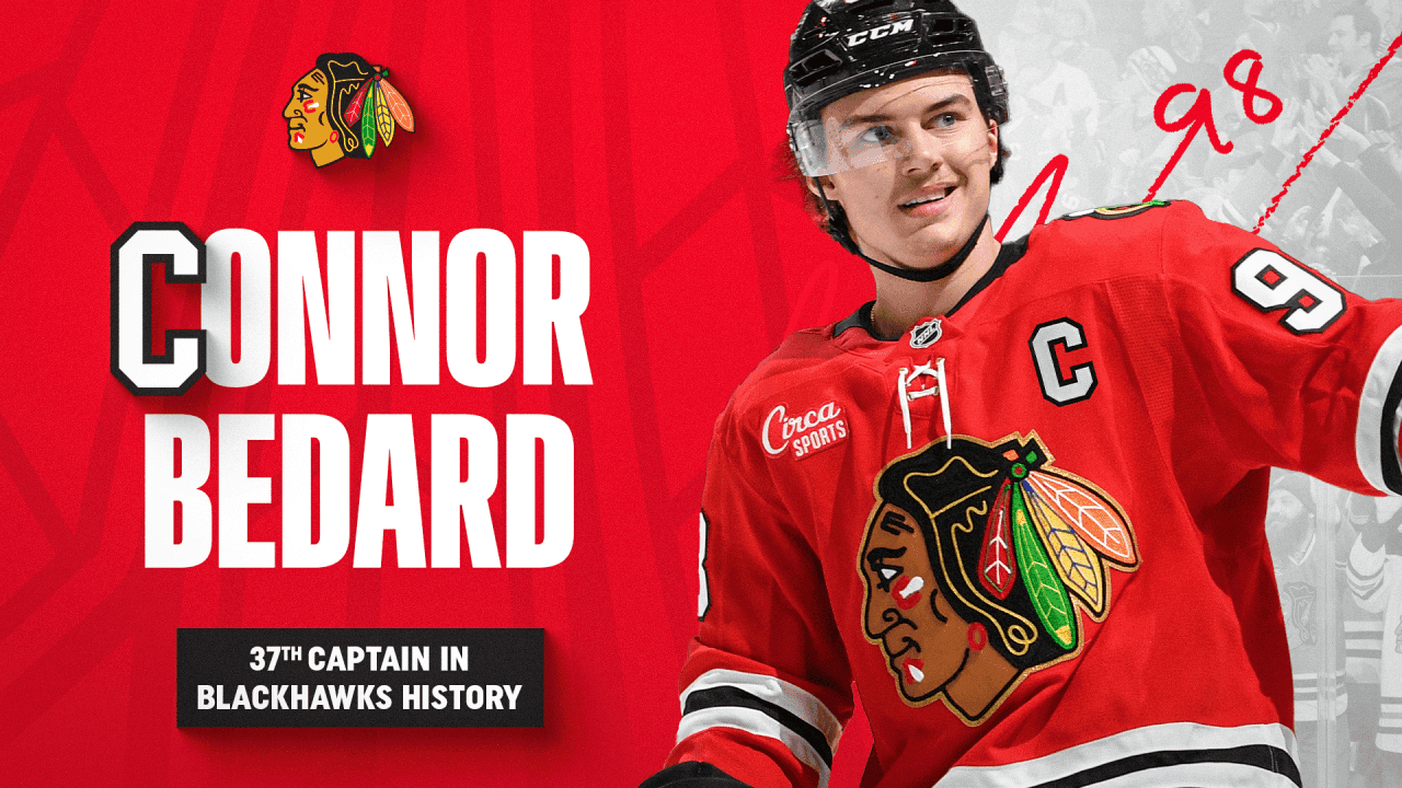 RELEASE: Blackhawks Announce Connor Bedard as 37th Captain in Franchise History | Chicago Blackhawks